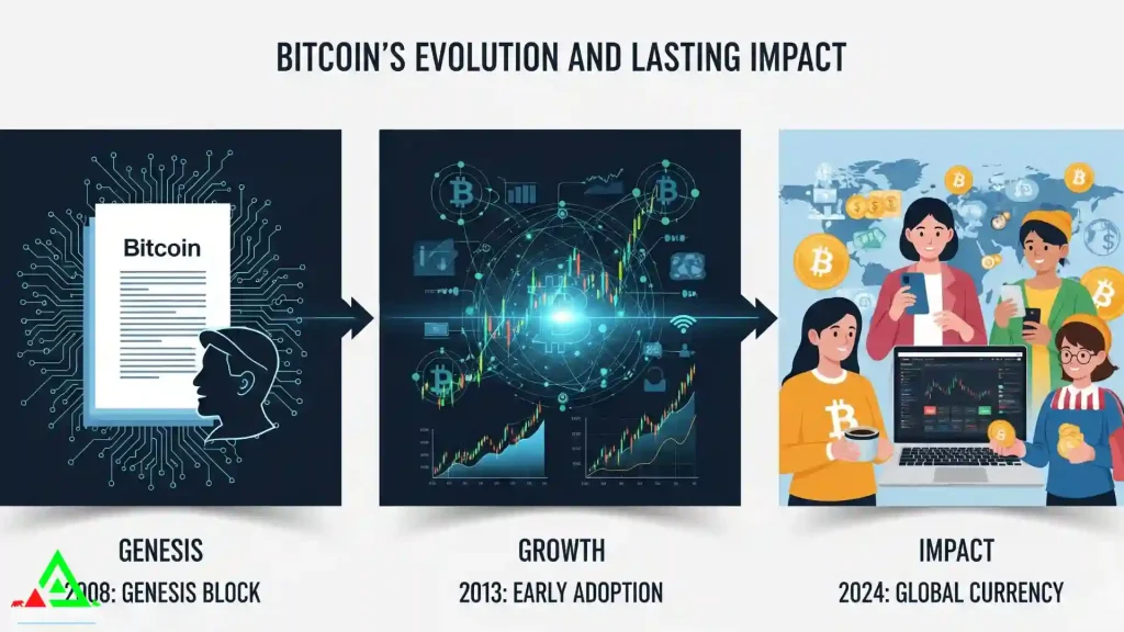 Why Was Bitcoin Created? A Satoshi Nakamoto's Vision 3 Bitcoin's Evolution and Lasting Impact